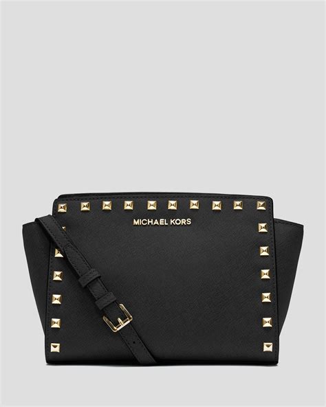 michael kors selma stud medium|Michael Kors selma medium black.